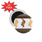 African Women Pattern Seamless Style 1.75  Magnets (10 pack) 