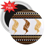 African Women Pattern Seamless Style 3  Magnets (10 pack) 