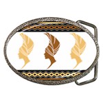 African Women Pattern Seamless Style Belt Buckles