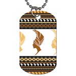 African Women Pattern Seamless Style Dog Tag (One Side)