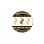 African Women Pattern Seamless Style Golf Ball Marker