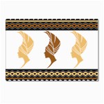 African Women Pattern Seamless Style Postcard 4 x 6  (Pkg of 10)