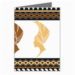 African Women Pattern Seamless Style Greeting Card