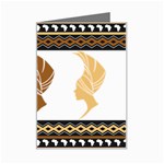 African Women Pattern Seamless Style Mini Greeting Card