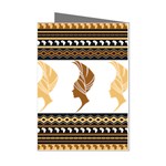 African Women Pattern Seamless Style Mini Greeting Cards (Pkg of 8)