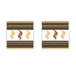 African Women Pattern Seamless Style Cufflinks (Square)