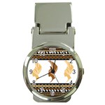 African Women Pattern Seamless Style Money Clip Watches