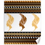 African Women Pattern Seamless Style Canvas 8  x 10 