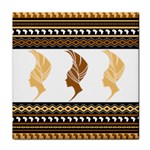 African Women Pattern Seamless Style Face Towel