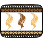 African Women Pattern Seamless Style Fleece Blanket (Mini)