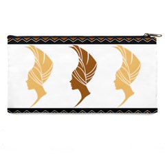 African Women Pattern Seamless Style Pencil Case from ArtsNow.com Back