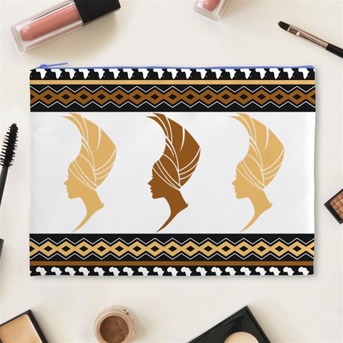 African Women Pattern Seamless Style Cosmetic Bag (XL) from ArtsNow.com Front