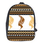 African Women Pattern Seamless Style School Bag (Large)