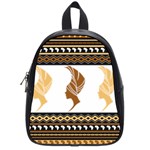 African Women Pattern Seamless Style School Bag (Small)