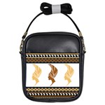 African Women Pattern Seamless Style Girls Sling Bag