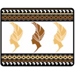 African Women Pattern Seamless Style Fleece Blanket (Medium)