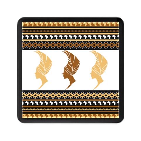 African Women Pattern Seamless Style Memory Card Reader (Square) from ArtsNow.com Front