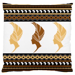 African Women Pattern Seamless Style Large Cushion Case (Two Sides) from ArtsNow.com Front