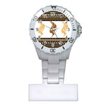 African Women Pattern Seamless Style Plastic Nurses Watch