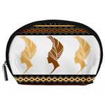 African Women Pattern Seamless Style Accessory Pouch (Large)