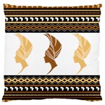 African Women Pattern Seamless Style Standard Premium Plush Fleece Cushion Case (Two Sides)