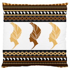 African Women Pattern Seamless Style Standard Premium Plush Fleece Cushion Case (Two Sides) from ArtsNow.com Back