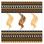 African Women Pattern Seamless Style Square Satin Scarf (36  x 36 )