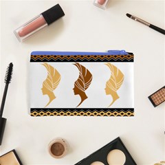 African Women Pattern Seamless Style Cosmetic Bag (XS) from ArtsNow.com Back