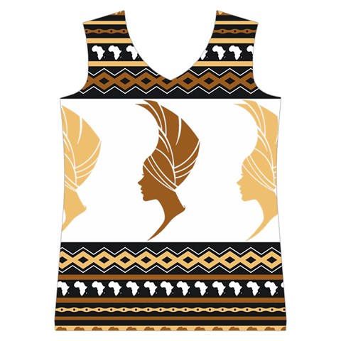 African Women Pattern Seamless Style Women s Basketball Tank Top from ArtsNow.com Front