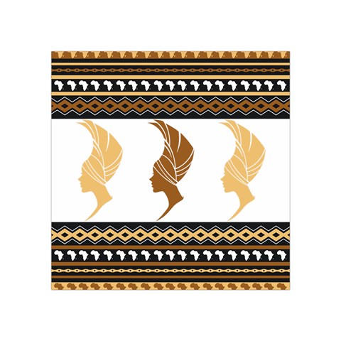 African Women Pattern Seamless Style Square Tapestry (Small) from ArtsNow.com Front