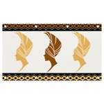 African Women Pattern Seamless Style Banner and Sign 7  x 4 