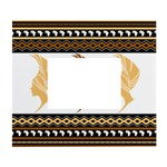 African Women Pattern Seamless Style White Wall Photo Frame 5  x 7 