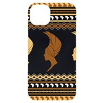 African Women Pattern Seamless Style iPhone 14 Plus Black UV Print Case