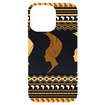 African Women Pattern Seamless Style iPhone 14 Pro Max Black UV Print Case