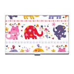 African Elephant Cute Cartoon Seamless Shading Cartoon Character Business Card Holder