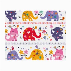 African Elephant Cute Cartoon Seamless Shading Cartoon Character Small Glasses Cloth (2 Sides) from ArtsNow.com Front