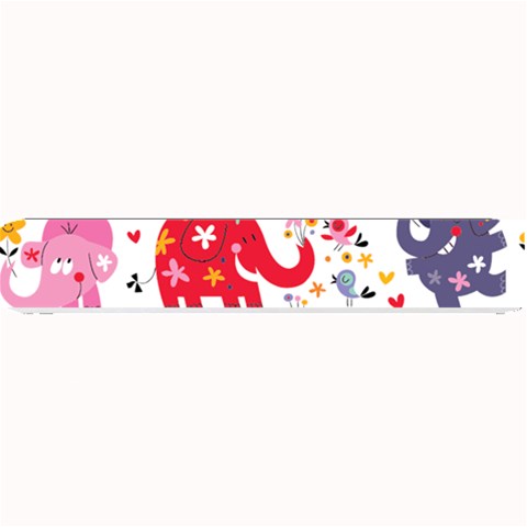 African Elephant Cute Cartoon Seamless Shading Cartoon Character Small Bar Mat from ArtsNow.com 24 x4  Bar Mat