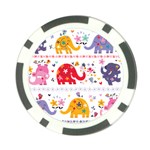 African Elephant Cute Cartoon Seamless Shading Cartoon Character Poker Chip Card Guard