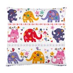 African Elephant Cute Cartoon Seamless Shading Cartoon Character Standard Cushion Case (One Side)