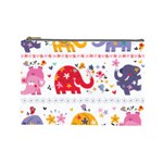 African Elephant Cute Cartoon Seamless Shading Cartoon Character Cosmetic Bag (Large)