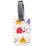 African Elephant Cute Cartoon Seamless Shading Cartoon Character Luggage Tag (two sides)