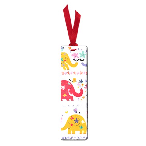 African Elephant Cute Cartoon Seamless Shading Cartoon Character Small Book Marks from ArtsNow.com Front