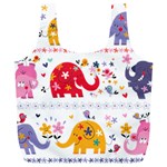 African Elephant Cute Cartoon Seamless Shading Cartoon Character Full Print Recycle Bag (XL)