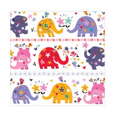 African Elephant Cute Cartoon Seamless Shading Cartoon Character Duvet Cover Double Side (Full/ Double Size) from ArtsNow.com Front