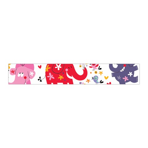 African Elephant Cute Cartoon Seamless Shading Cartoon Character Midi Wrap Pencil Skirt from ArtsNow.com Waistband