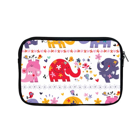 African Elephant Cute Cartoon Seamless Shading Cartoon Character Apple MacBook Pro 13  Zipper Case from ArtsNow.com Front