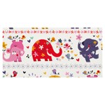 African Elephant Cute Cartoon Seamless Shading Cartoon Character Banner and Sign 6  x 3 