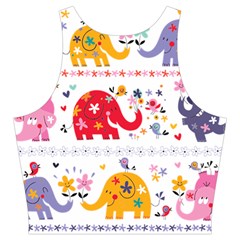 African Elephant Cute Cartoon Seamless Shading Cartoon Character Cut Out Top from ArtsNow.com Back