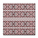 Ukrainian Folk Seamless Pattern Ornament Tile Coaster