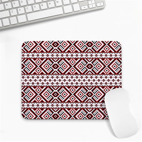 Ukrainian Folk Seamless Pattern Ornament Small Mousepad from ArtsNow.com Front